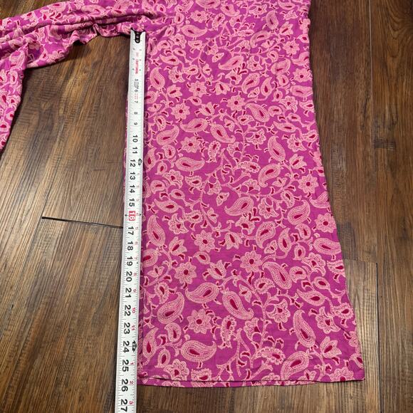 Knox Rose pants romper jumpsuit purple paisley floral boho SMALL - Picture 4 of 15